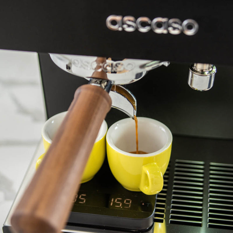 Ascaso Steel DUO PID Espresso Machine – Dual Thermoblock, Programmable, 120V (Black)