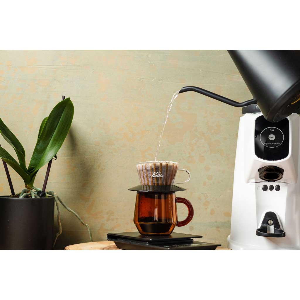 AllGround ProBrew Filter Coffee Grinder - Chrome w/ Black