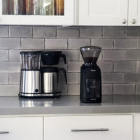 Baratza Encore coffee grinder in black, front view