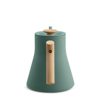 Fellow Stagg EKG Pro electric kettle in smoke green with maple, detail view 3