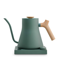 Fellow Stagg EKG Pro electric kettle in smoke green with maple