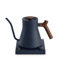 Fellow Stagg EKG Pro electric kettle in stone blue with walnut, detail view 4
