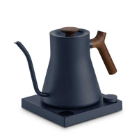 Fellow Stagg EKG Pro electric kettle in stone blue with walnut, detail view 3