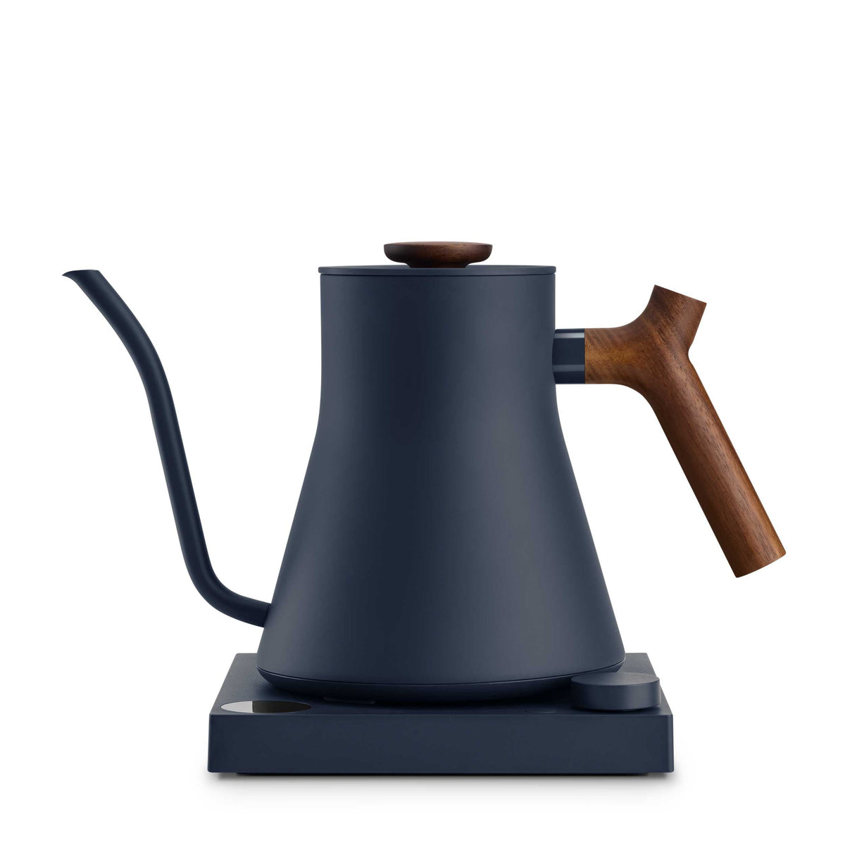 Fellow Stagg EKG Pro electric kettle in stone blue with walnut