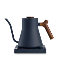 Fellow Stagg EKG Pro electric kettle in stone blue with walnut