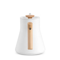 Fellow Stagg EKG Pro electric kettle in matte white with maple, detail view 4